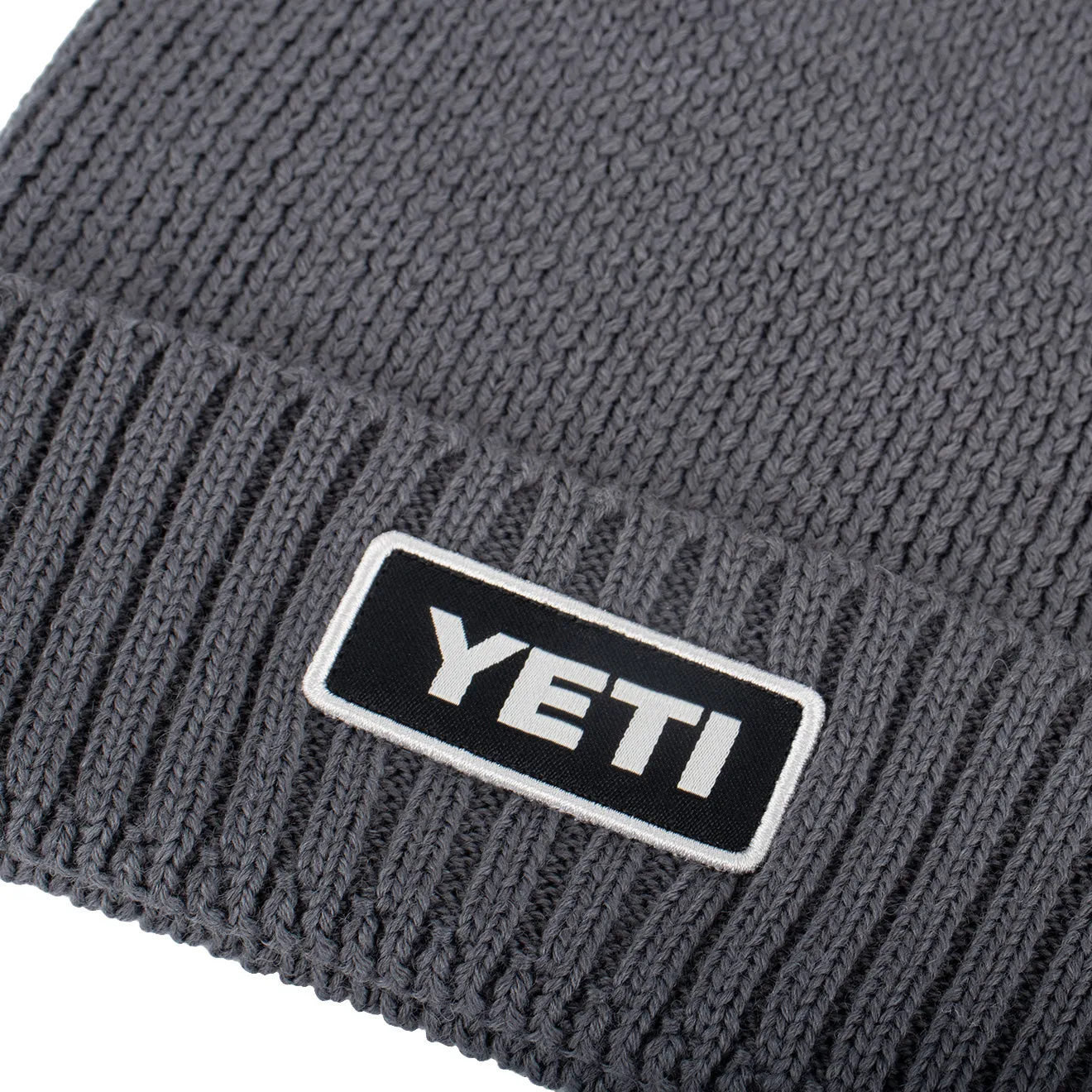 YETI Logo Beanie Hat Grey